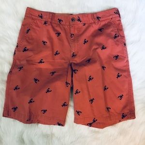Izod Black Lobster Coral Shorts Size 36